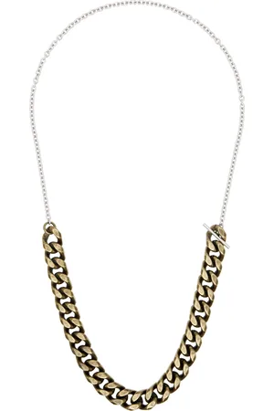 DRIES VAN NOTEN Silver & Gold Curb Necklace