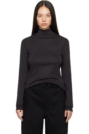 LEMAIRE Black Rib Turtleneck
