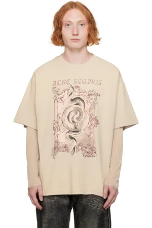 Acne Studios Tan Layered Long Sleeve T-Shirt