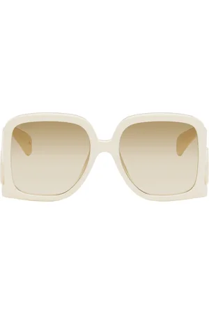 Gucci Off-White Square Sunglasses