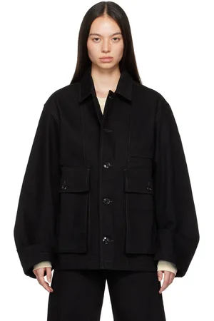 LEMAIRE Black Boxy Denim Jacket