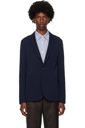 Paul Smith Navy Seersucker Blazer