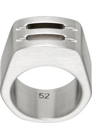 Rick Owens Silver Porterville Thumb Grill Ring