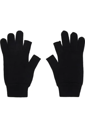 Rick Owens Black Porterville Touchscreen Gloves