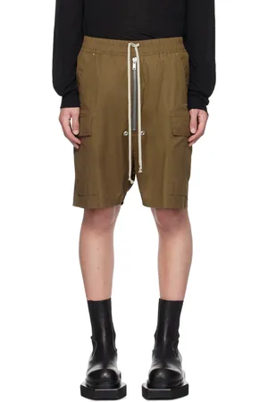 Rick Owens Green Porterville Cargobela Shorts
