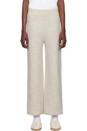 Lauren Manoogian Gray Double Knit Lounge Pants