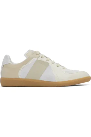 Maison Margiela Beige & Gray Replica Inside Out Sneakers