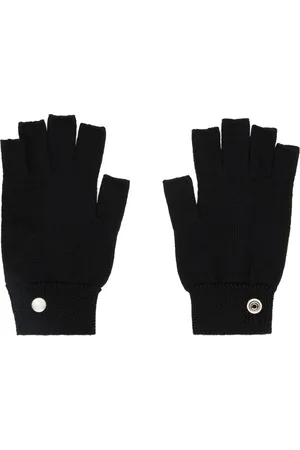 Rick Owens Black Porterville Touchscreen Gloves