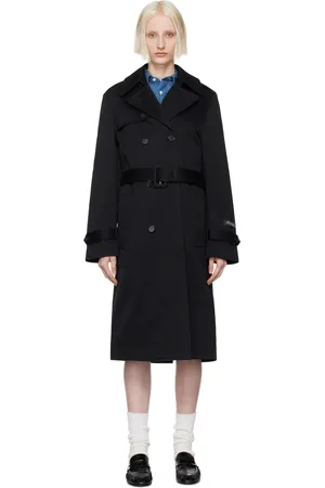 HOMMEGIRLS Double-Breasted Trench Coat