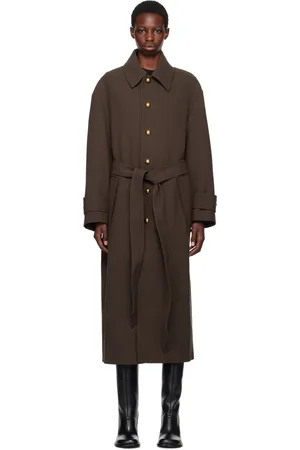 Ami Brown Belted Coat