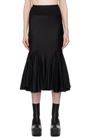 Rick Owens Black Porterville Divine Midi Skirt
