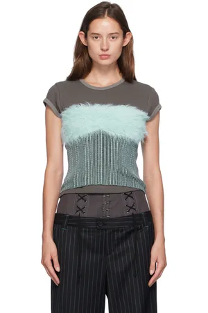 Andersson Bell Hairy Knit Tube Top