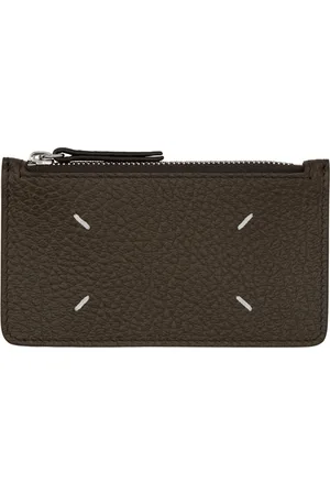 Maison Margiela Taupe Four Stitches Card Holder