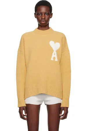 Ami Yellow Ami de Cœur Sweater