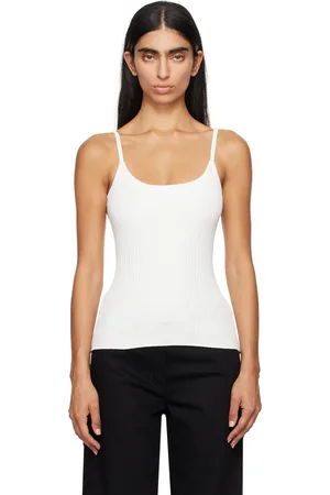 Courrèges White Rib Knit Tank Top