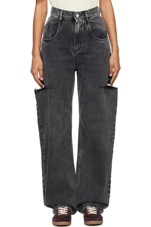 Maison Margiela Black Cut-Out Jeans