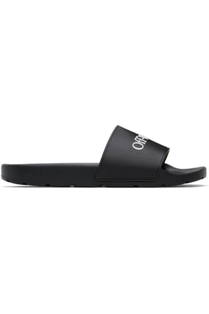 OFF-WHITE Black Bookish Pool Slides