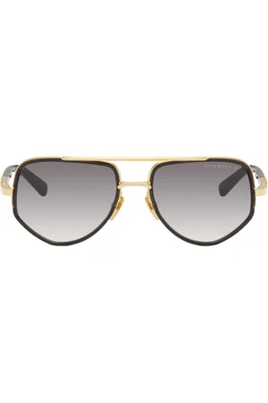 DITA EYEWEAR Gold & Black Mach-X Sunglasses