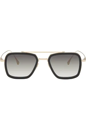 DITA EYEWEAR Black & Gold Flight.006 Sunglasses