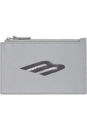 Balenciaga Gray Cash Large Long Coin & Card Holder