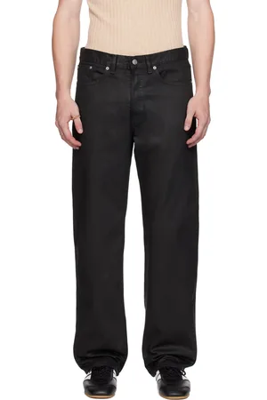 DRIES VAN NOTEN Black Panthero Straight-Leg Jeans