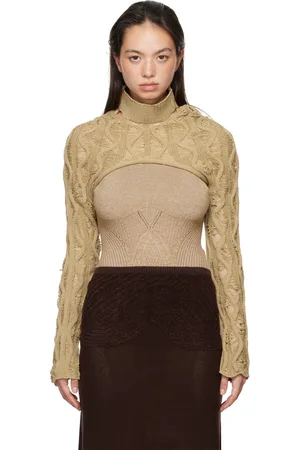 Isa Boulder Beige Fudgy Sleeves
