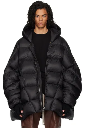 Rick Owens Black Porterville Jumbo Hooded Peter Down Jacket