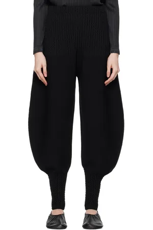 Issey Miyake Black Squeeze Trousers