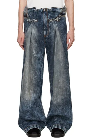 Acne Studios Blue Buckle Jeans