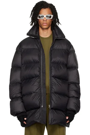 Rick Owens Black Porterville Turtle Down Coat