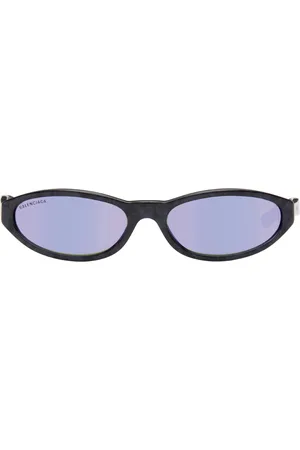 Balenciaga Purple Neo Round Sunglasses