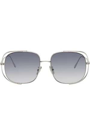 Loewe Silver Cutout Square Sunglasses