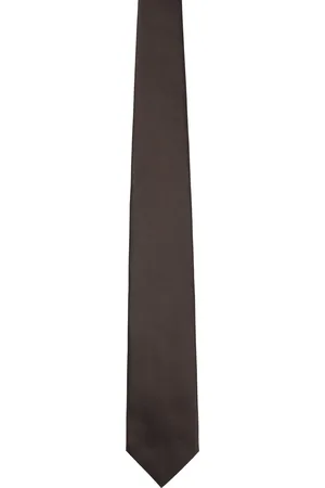 Tom Ford Brown Solid Twill Tie