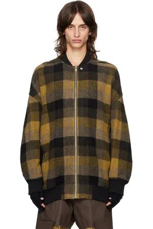 Rick Owens Tan Porterville Jumbo Peter Flight Bomber Jacket