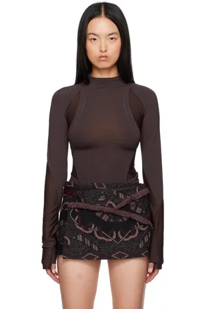 Hyein Seo Brown Track Long Sleeve T-Shirt