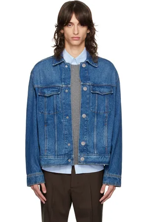 Ami Blue Trucker Denim Jacket