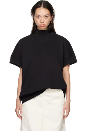 DRIES VAN NOTEN Black Short Sleeved Sweatshirt