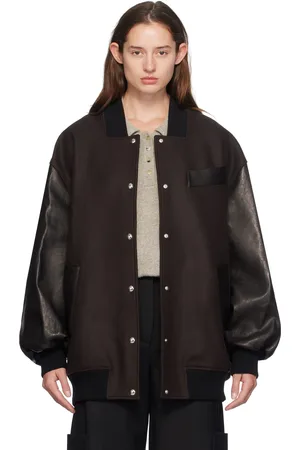 Khaite Brown Spencer Leather Jacket