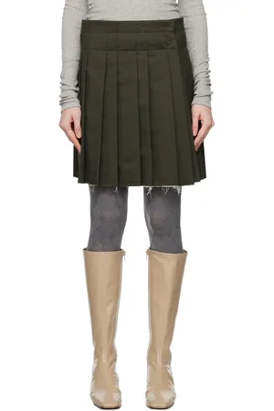 OPEN YY Pleated Wrap Miniskirt