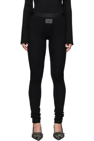 Acne Studios Black Ribbed Leggings