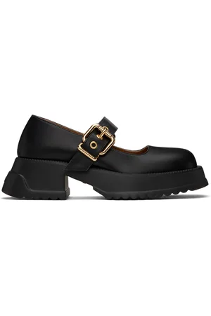 Marni Black Mary Jane Platform Loafers