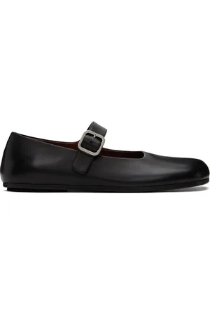 MARSÈLL Black Appiedi Ballerina Loafers