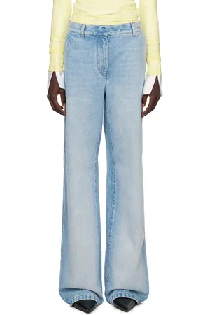 DRIES VAN NOTEN Blue Wide Jeans