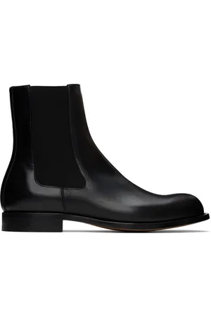 The Row Black Novus Chelsea Boots