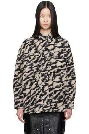 Isabel Marant Black & Beige Harveli Jacket