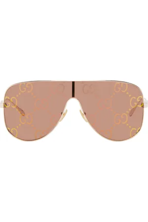 Gucci Rose Gold Mask Sunglasses