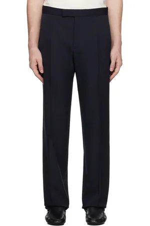 The Row Navy Rivo Trousers