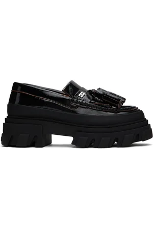 Ganni Black Cleated Loafers
