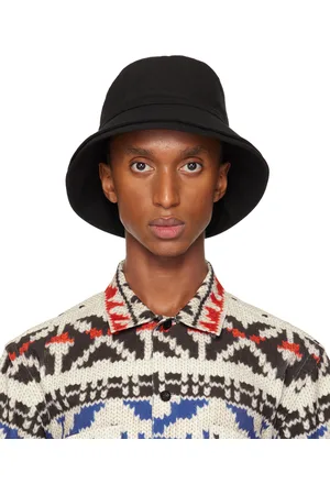 SACAI Black Double Brim Hat