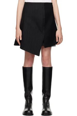 SACAI Black Paneled Mini Skirt